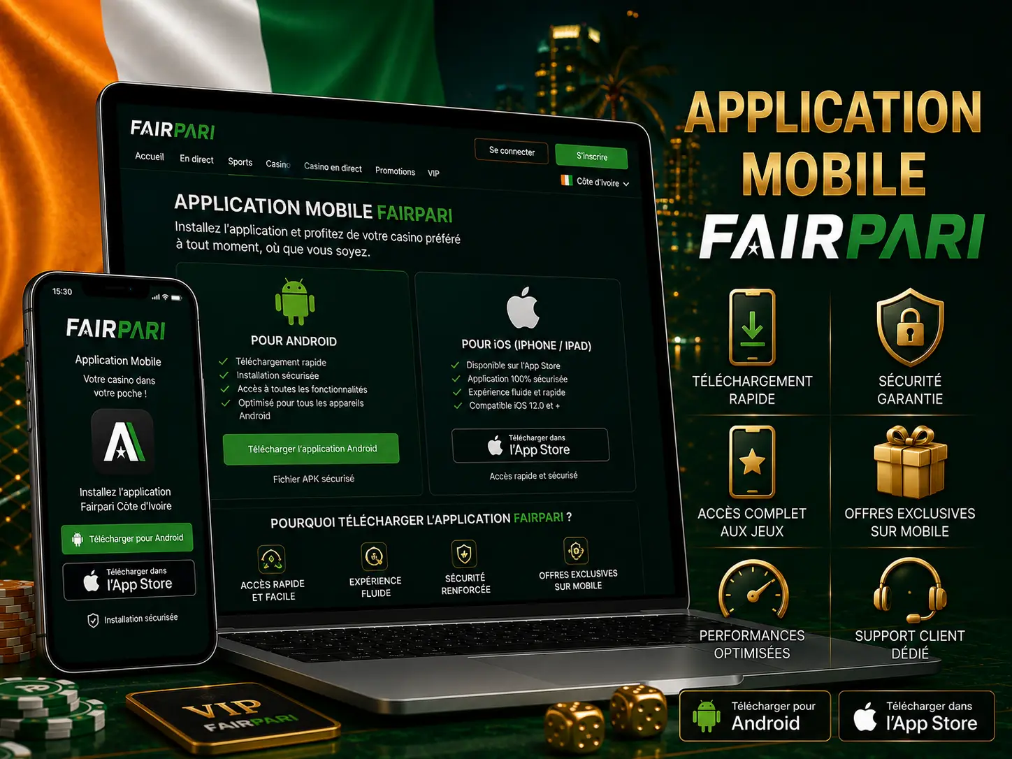 Application Mobile Fairpari Côte d'Ivoire