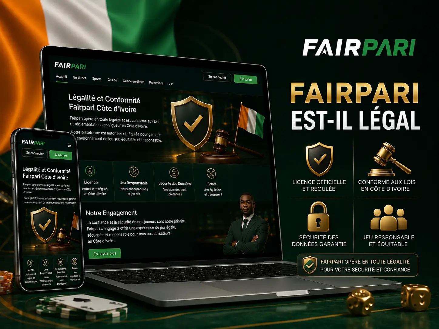 Fairpari est-il Légal et sûr en Côte d'Ivoire