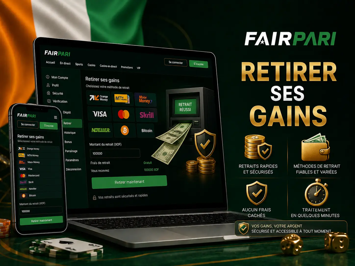Retirer ses Gains